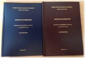 Licencjat okładka klejona twarda