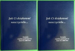 Okładka do oprawy okolicznościowej.