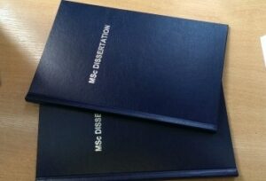 Okładka z napisem MSC DISSERTATION