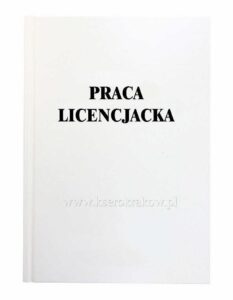 biała okładka praca licencjacka