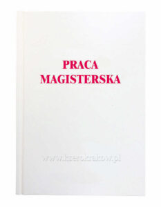 biała okładka praca magisterska