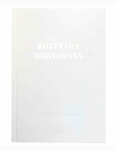 biała okładka praca licencjacka