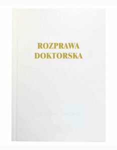 biała okładka rozprawa doktorska