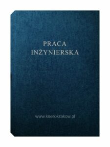 granatowy brokat praca inżynierska
