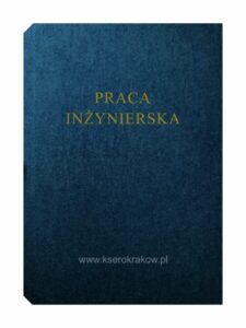 granatowy brokat praca inżynierska zloty