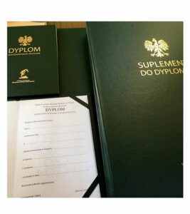 okładka na dyplom zielona
