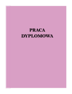 okładka różowa praca dyplomowa