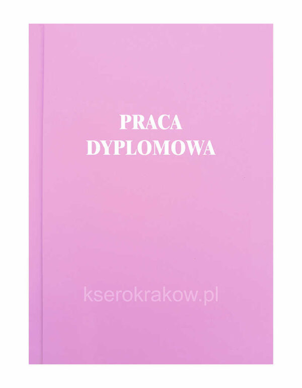 okładka różowa praca dyplomowa 70