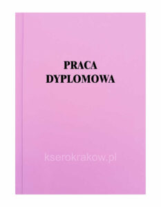 okładka różowa praca dyplomowa