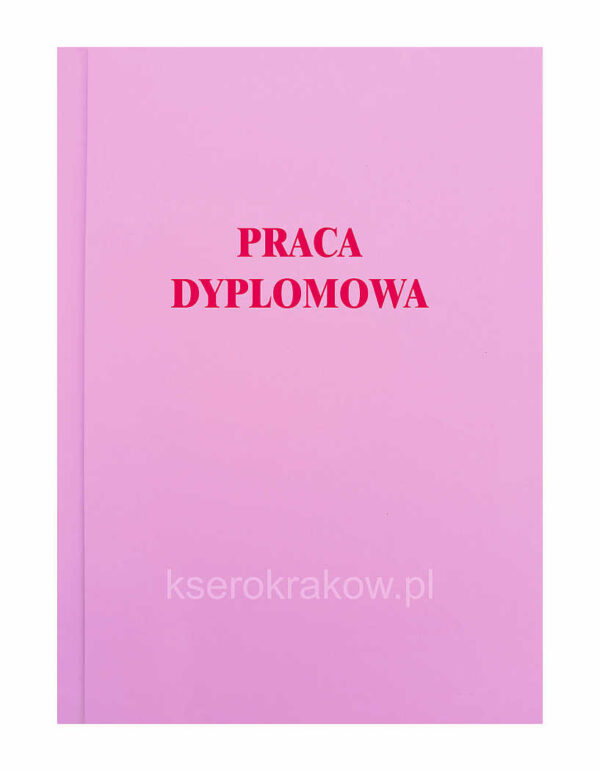 okładka różowa praca dyplomowa 69