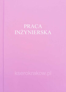 okładka różowa praca inżynierska 41