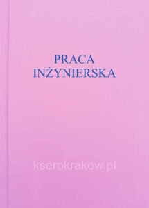 okładka różowa praca inżynierska 40