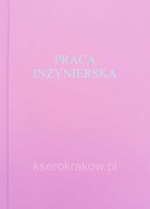 okładka różowa praca inżynierska