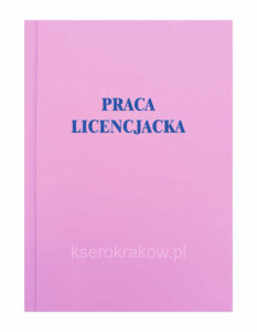 okładka różowa praca licencjacka 15
