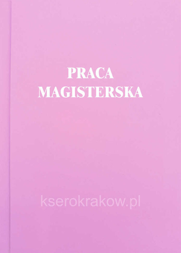 okładka różowa praca magisterska 63