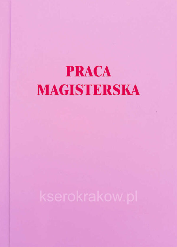 okładka różowa praca magisterska 61
