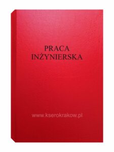 okładka czerwona praca inżynierska 1