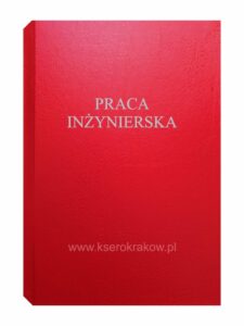 okładka czerwona praca inżynierska
