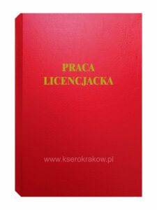 okładka czerwona praca licencjacka