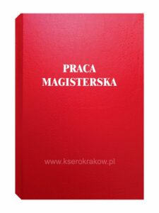 okładka czerwona praca magisterska 2