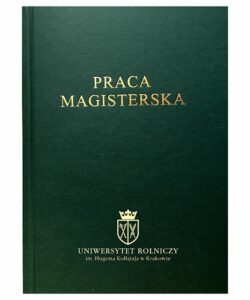 praca magisterska zielona