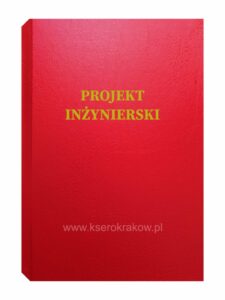 okładka czerwona projekt inżynierski