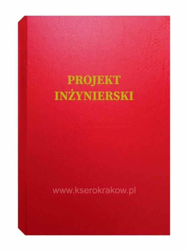 okładka czerwona projekt inżynierski