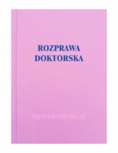 okładka różowa rozprawa doktorska
