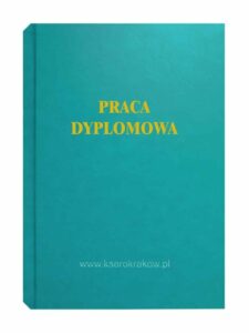 turkusowa okładka praca
