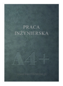 praca inżynierska szara okładka