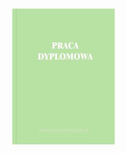 praca dyplomowa jasnozielona