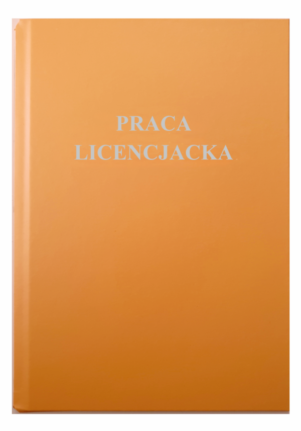 praca licencjacka okładka brzoskwiniowa