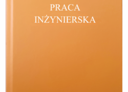 PRACA INŻYNIERSKA okładka brzoskwiniowa  A4